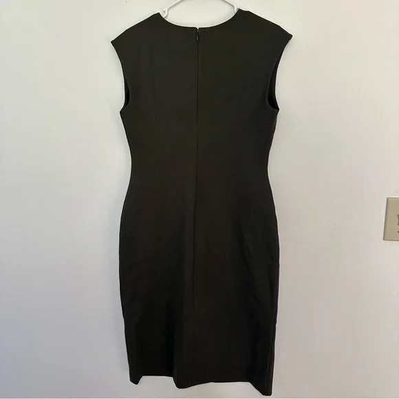 Banana Republic Cross-Back Sheath Dress, Dark Green Size Small New with Tags - Picture 6 of 9